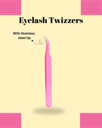 Eyelash extension tweezers set