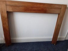 Vintage Solid Oak Wooden Fire Surround