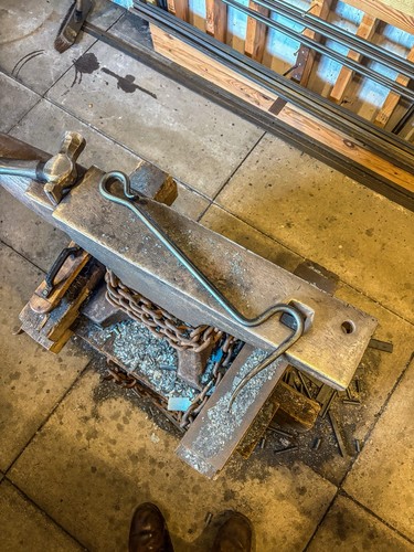 Hand forged fire - hand-forged,