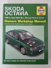 Skoda Octavia Inc VRS Haynes Manual 1998 to Apr 2004 (R to 04 reg) Petrol Diesel