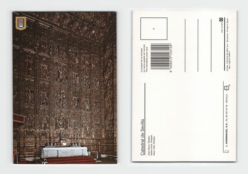 Postcard catedral de sevilla - catedral,