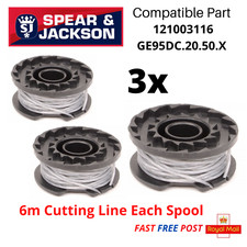 3 X Spool & Line for Spear &