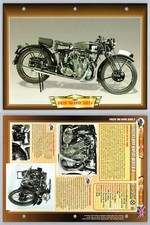 Vincent HRD Rapide Series A - 1937 - Vintage - Atlas Motorbike Fact File Card