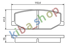 BRAKE PADS SET FRONT FITS