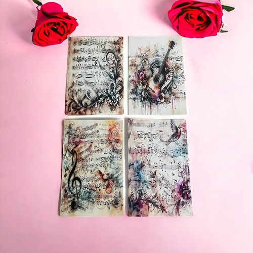 Vintage music sheets - sheets, card