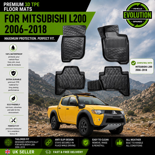Rubber floor mats - deep, tray