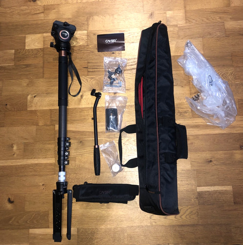 Video monopod fluid head cayer - video,