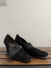 Van Dal Black Suede Court