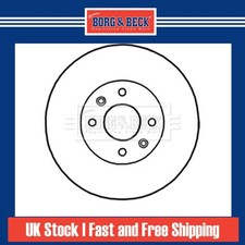 2x Brake Discs Solid For Dacia Logan MK2 1.2 LPG Borg & Beck Front 6001547683