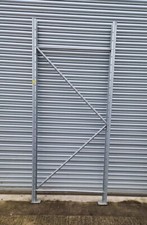 SWEDISH 245CM X 110CM SHELVING RACKING UPRIGHT METAL SHOP DISPLAY WAREHOUSE 