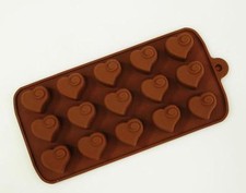  15 cell Heart Swirl Chocolate