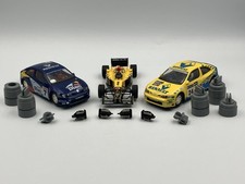 1990s Hornby Scalextric Slot Cars and Guide Blades inc Renault Touring Cars