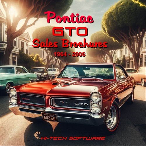 Pontiac gto sales - gto, brochures