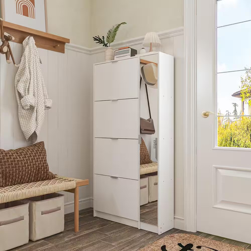 Wood shoe storage cabinet - shoe,