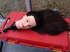 Salon Training Head Long Dark Haired see Photos