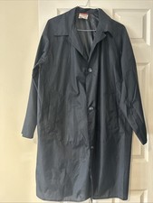 Vintage Pakamac Men’s Raincoat Mac L/XL  Navy Blue Nylon Rustly Noisy
