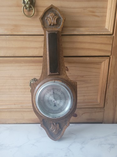 Vintage carved oak banjo - oak,