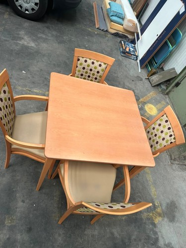 Table and chairs used - table,