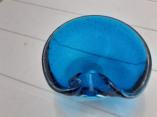 Murano bubble glass bowl - murano,
