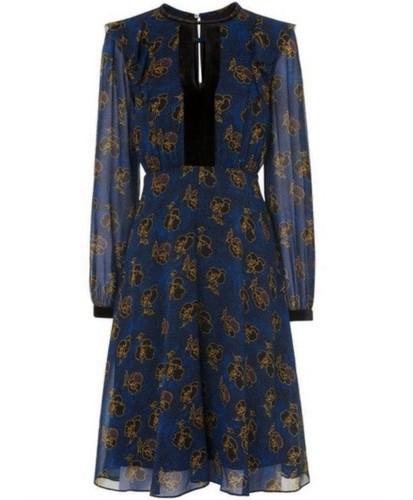 Bnwt bennett blue floral - blue,