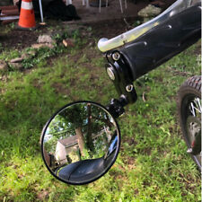 7/8" Folding Bar End Motorcycle Bikes Mirrors Black For Cafe Racer Honda Yamaha
