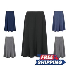 Ladies Women Half Elasticated