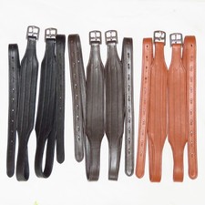 FSS WIDE Stirrup Leathers NAPPA STABILIZING Stability No Stretch Nylon Core Jump