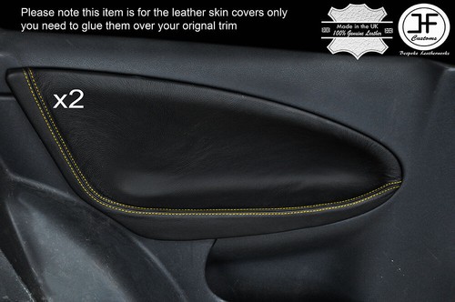 Yellow stich rear door card - yellow,