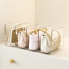 Acrylic Handbag Storage Rack Transparent Organizer Divider Partition Display