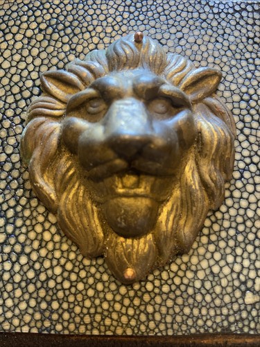 Vintage genuine shagreen lion - vintage,