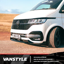 FITS VW T6.1 19> TRANSPORTER & CARAVELLE FRONT LOWER 4PCS ABS BUMPER SPLITTER