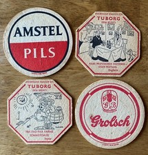 Set of 4 Vintage Double-Sided
