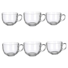 Set of 6 Extra Large  Clear
