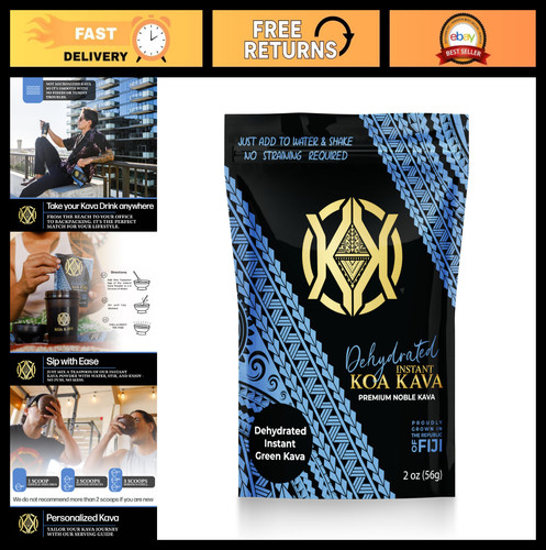 Dehydrated instant kava - instant, root