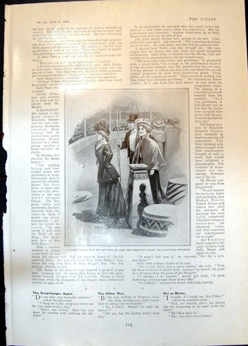 Antique print humour circus - humour,