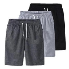 Men Cargo Shorts Elastic Waist