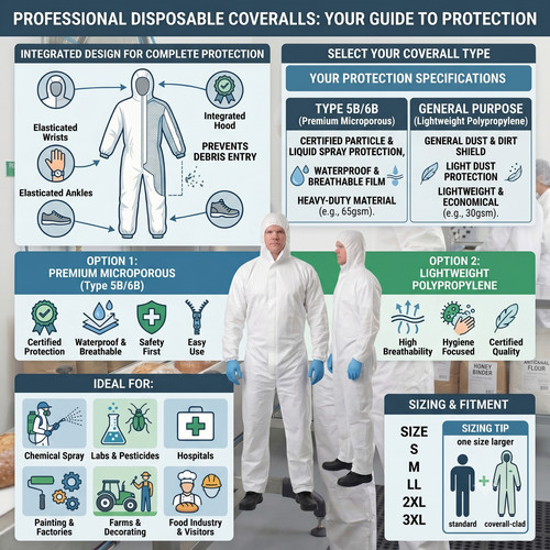 Disposable coveralls - disposable,