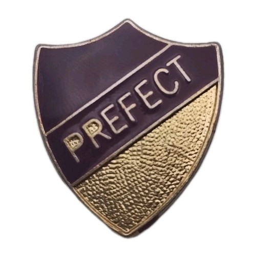 School prefect enamel shield - enamel,