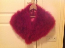 Stole FRANK USHER DUSK- Crimson Marabou Stole One size