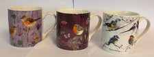 Ceramic Birds mug 3 designs to choose from Robin chaffinch blue tit new in box