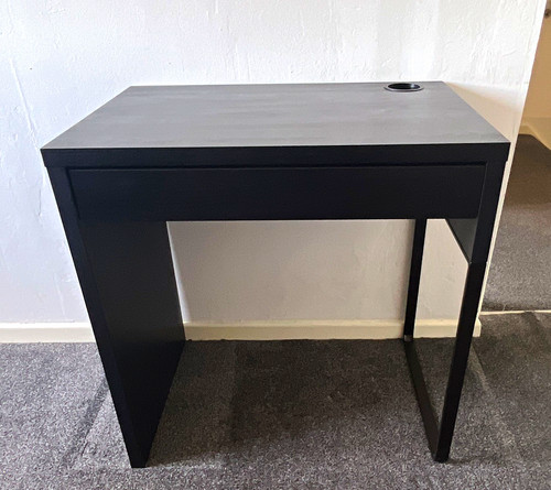 Black computer desk - black,