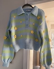 Zara Knit Floral Appliqué