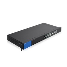 Linksys LGS124P UK 24 Port Gigabit Unmanaged Network PoE Switch with 12 PoE