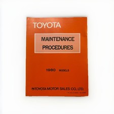 Toyota Pick-up Truck 1980 OEM Maintenace Shop Service Repair Manual Engine Guide