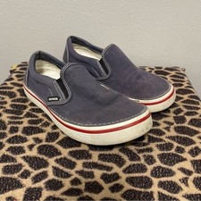 Crocs Hover Slip On Canvas Loafers Navy Blue Casual Lightweight Mens 7 Womens 9