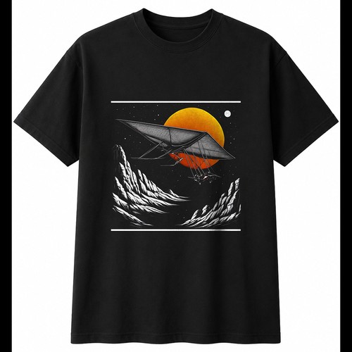 Dark fantasy hang glider - dark, in