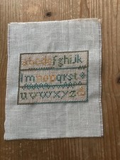 Unframed Alphabet Sampler design