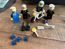 Vintage LEGO Police Bundle 1980-1990s Figures Signs Walkie Talkies Police Bike