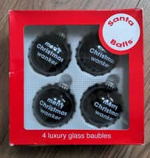 Rude Christmas Tree Baubles