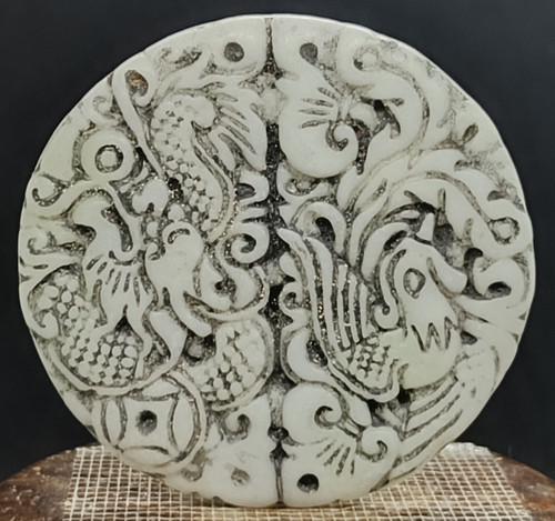 Antique carved white - carved,